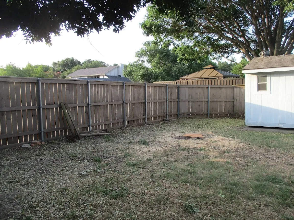 Cleared yard after professional tree removal in Hartselle